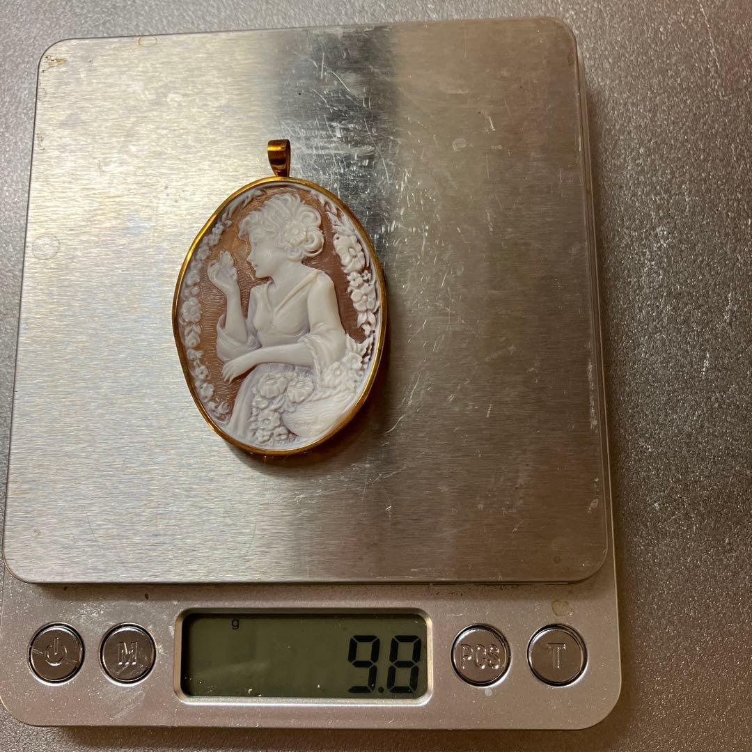 カメオ　帝国ホテル　18K 作家　ネックレスおまけ