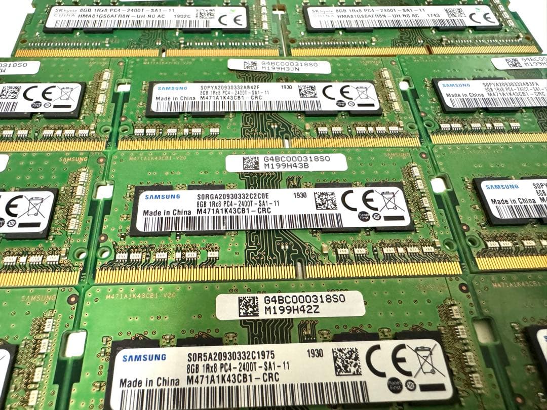 まとめ売り メモリ 8GB 1Rx8 PC4-2400T-SA11-11