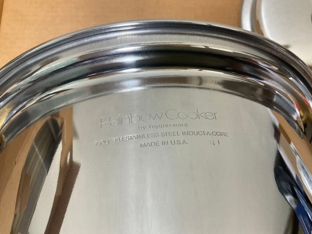 未使用品21cm 寸胴鍋 レインボークッカー バイ タッパーウェア