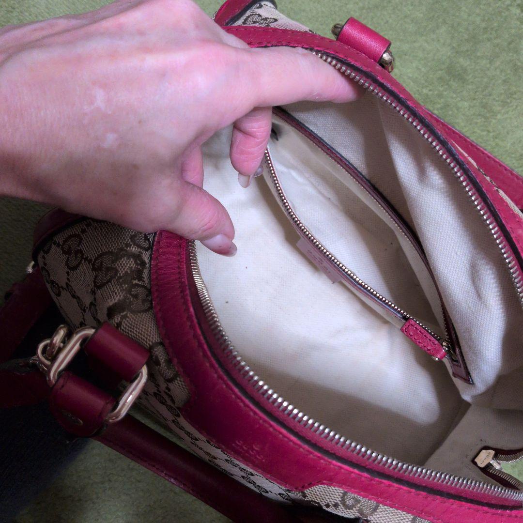 ら*む様 Gucci GGパターン ショルダーバッグ 赤