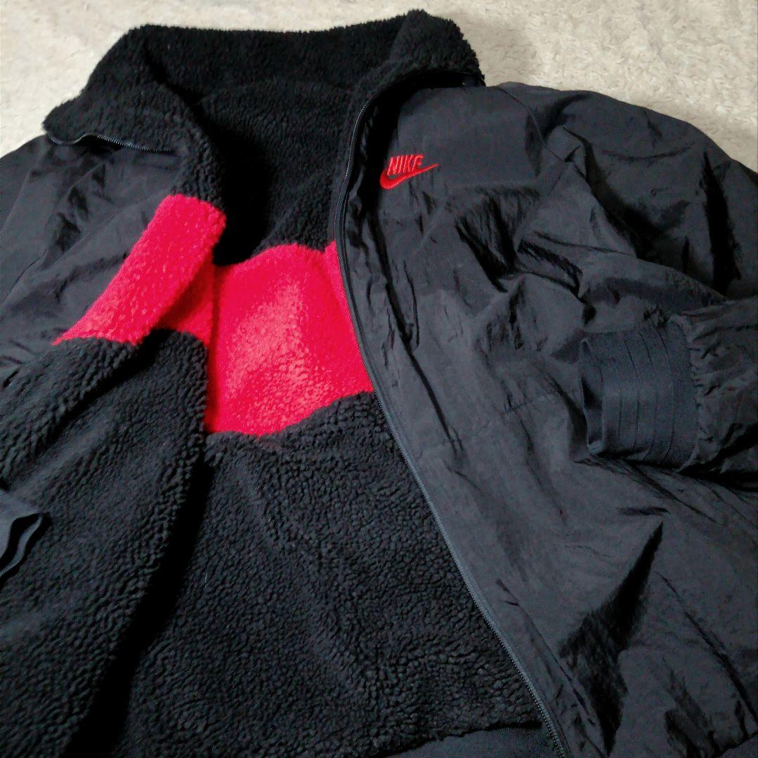 ★ナイキ★リバーシブルジャケット ボアフリースパーカー XL ナイロンジャケット