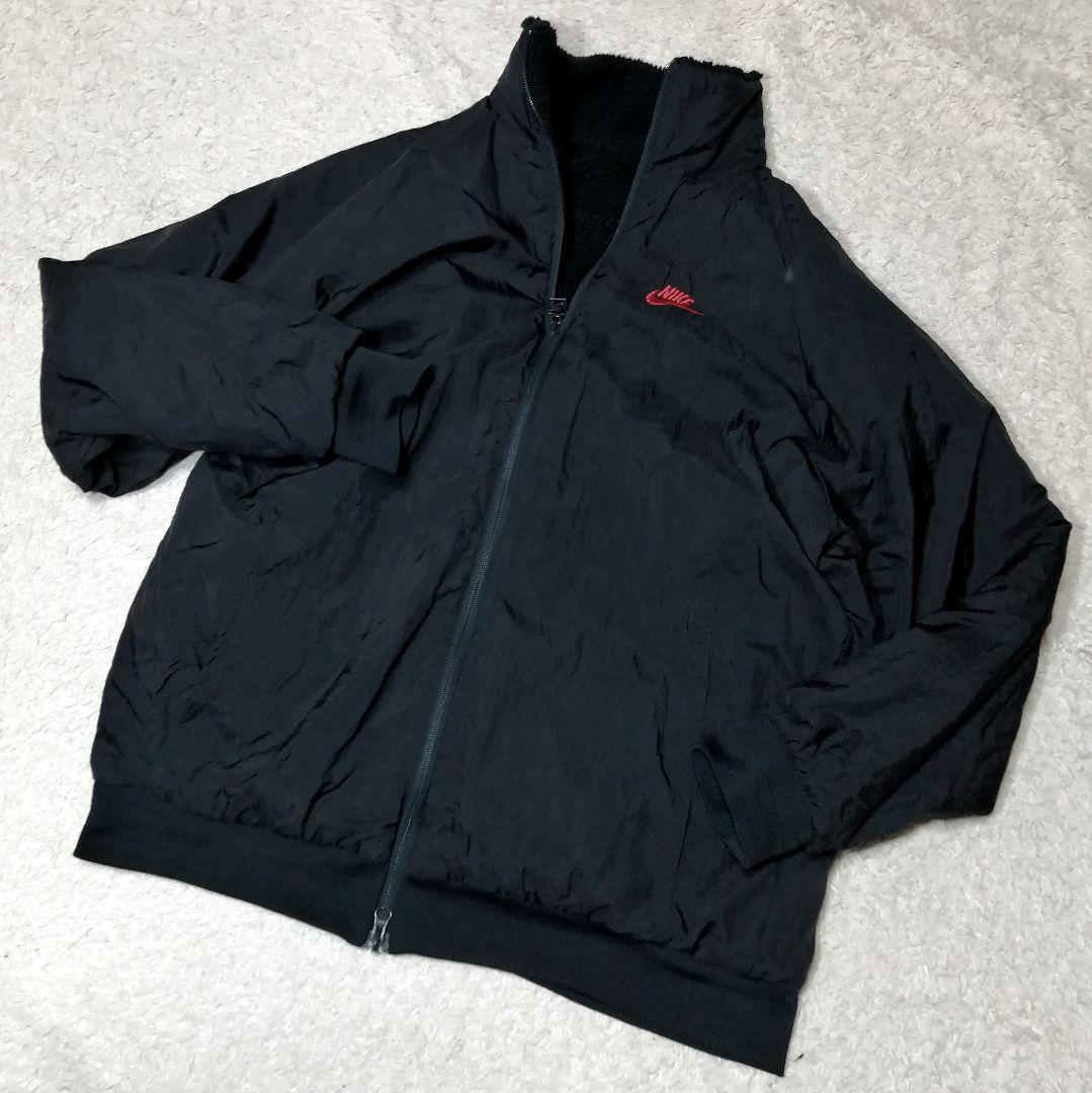 ★ナイキ★リバーシブルジャケット ボアフリースパーカー XL ナイロンジャケット