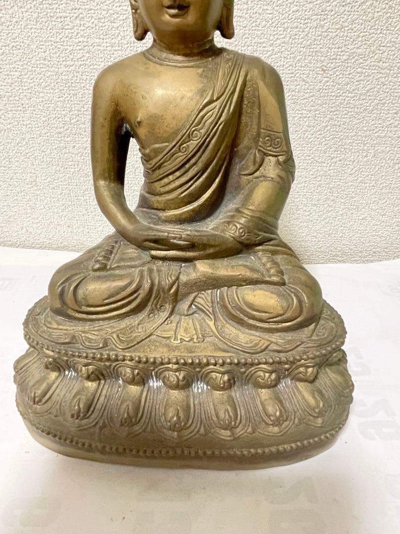 銅仏像　阿弥陀如来坐像　骨董　古美術