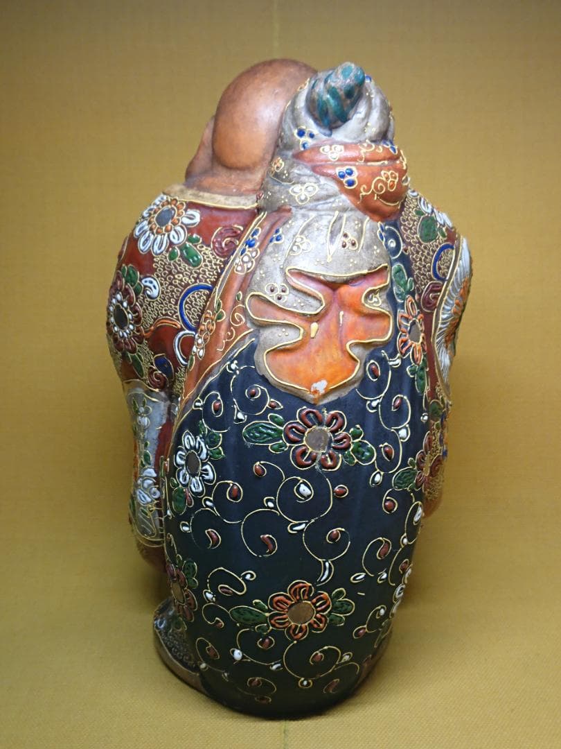 仏教美術　七福神　陶器　布袋　骨董　置物　インテリア　工芸品　美術品　A3034