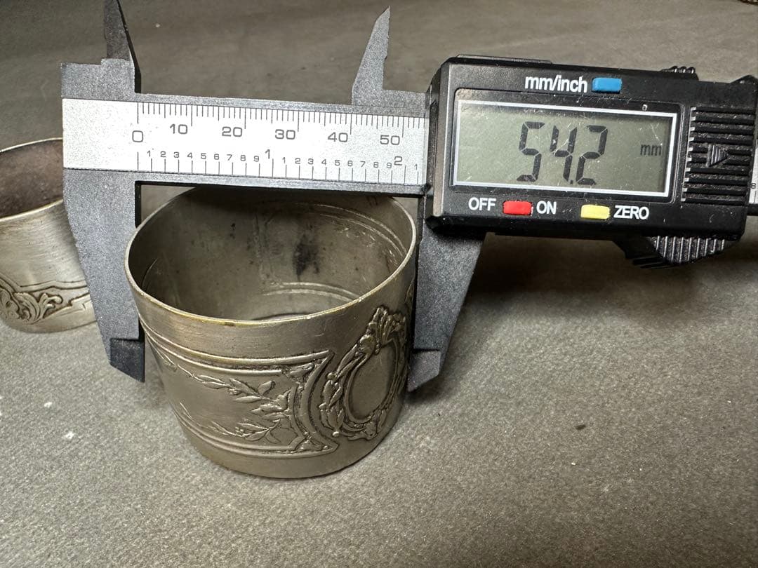 銀製　アンティーク　銀メッキ　ナプキンリング　箱置物　骨董　飾り物　古美術品