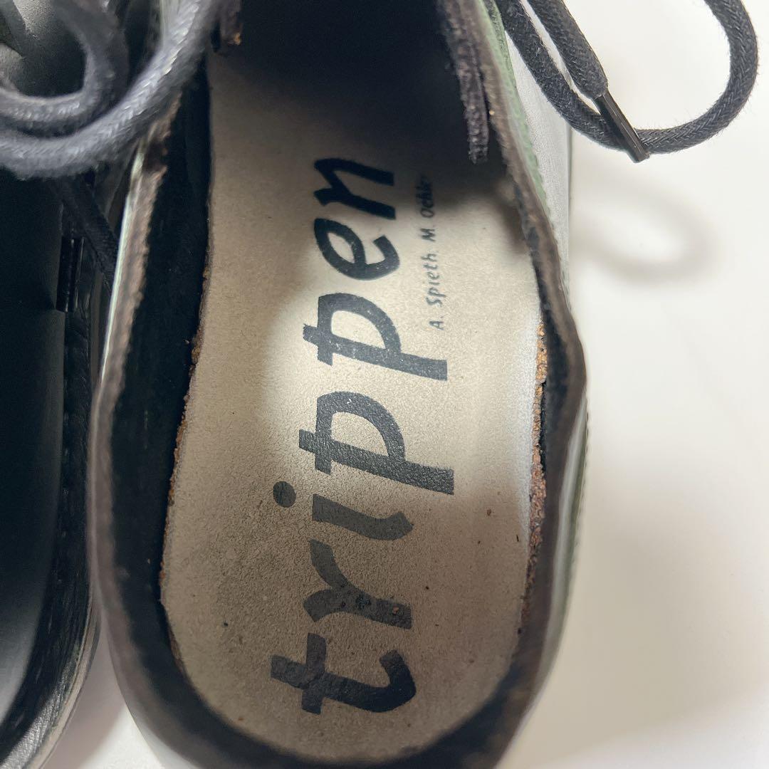 trippen トリッペン レザーシューズ 革靴 レースアップ ブラック