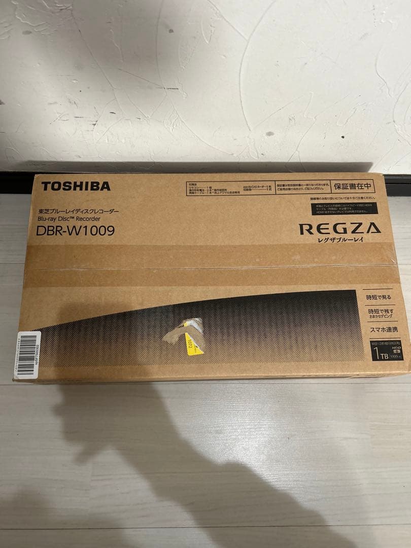 【未使用品】TOSHIBA REGZA ブルーレイレコーダー DBR-W1009