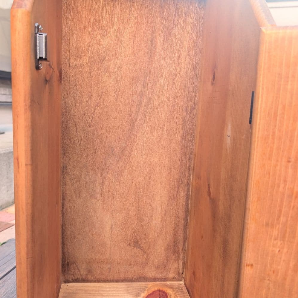 木製　ハート切り抜き　ダストボックス　収納ボックス　ごみ箱　アメリカン雑貨