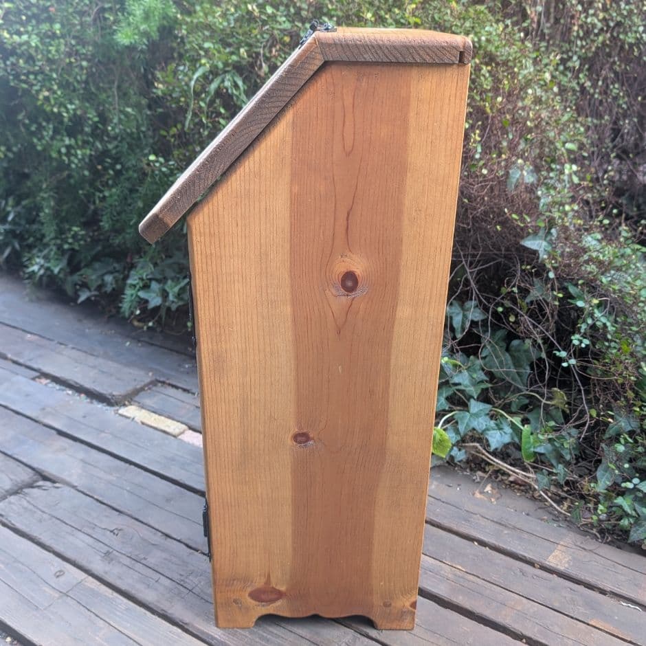 木製　ハート切り抜き　ダストボックス　収納ボックス　ごみ箱　アメリカン雑貨