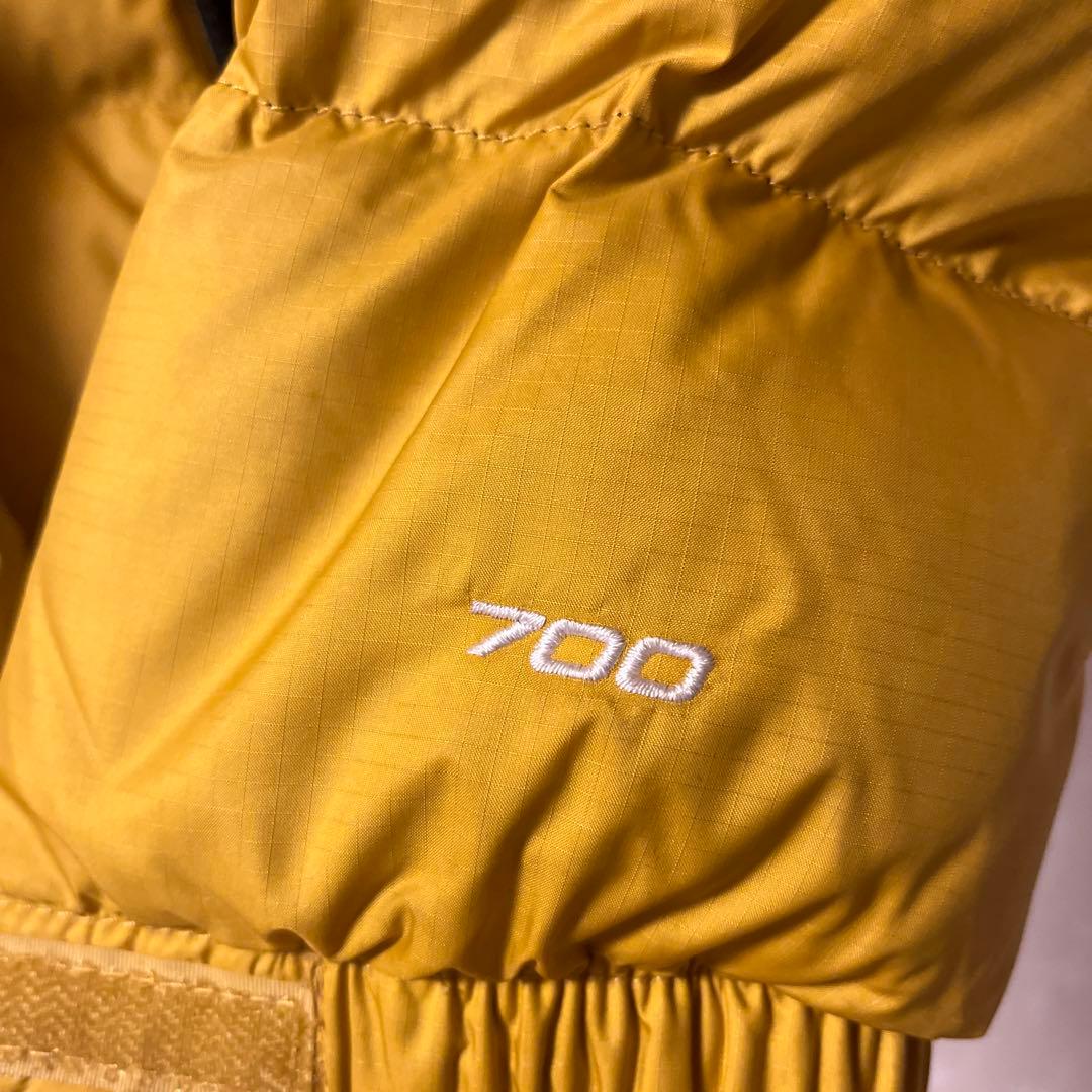 THE NORTH FACE ヌプシダウンジャケット イエロー/ブラック　700