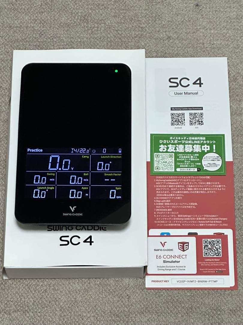Swing Caddie SC4 ゴルフ弾道計測器（専用ケース付）