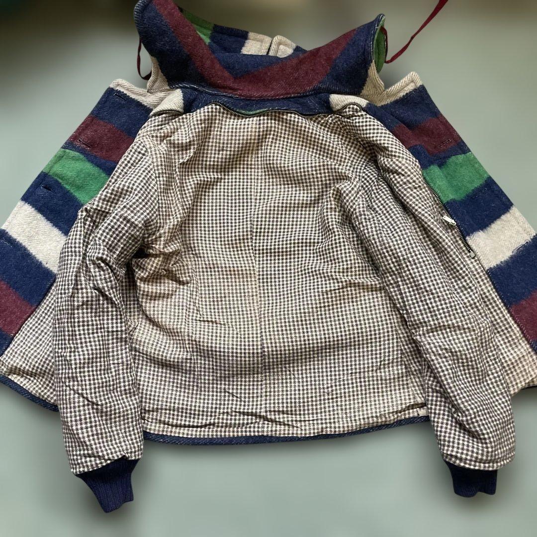 vintage マルチボーダー　コート