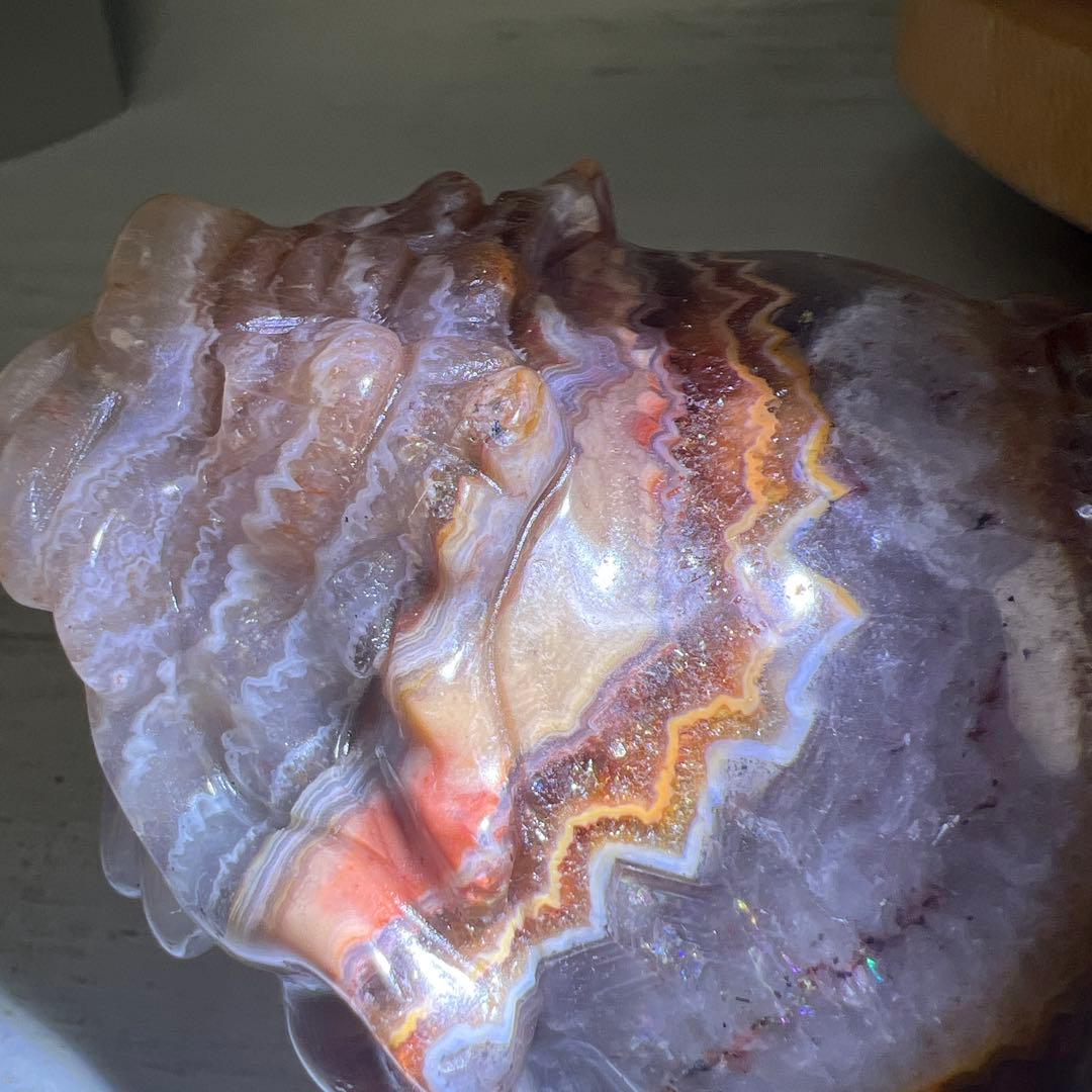 天然石　ビッグロングイ　アメジスト瑪瑙