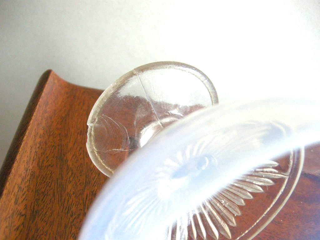 乳白色ガラス　コンポート　氷コップ　2ケセット　欠けあり