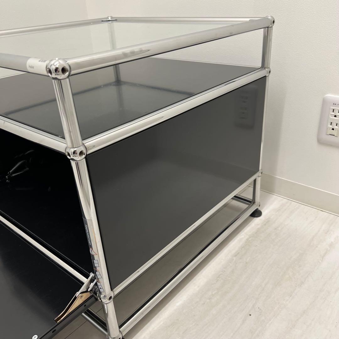 【USM】ガラス スチールラック 引き出し付き【正規品】