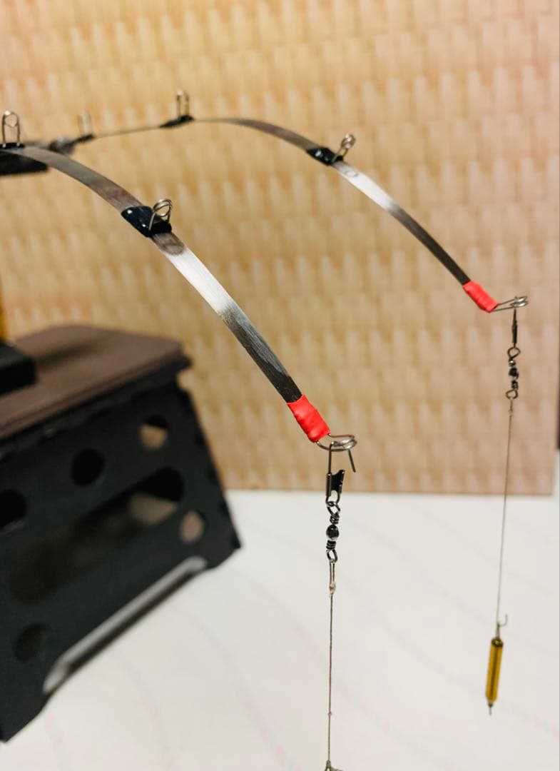 オススメ　氷上ワカサギ釣り　ステンレス穂先　２本　　253ミリ