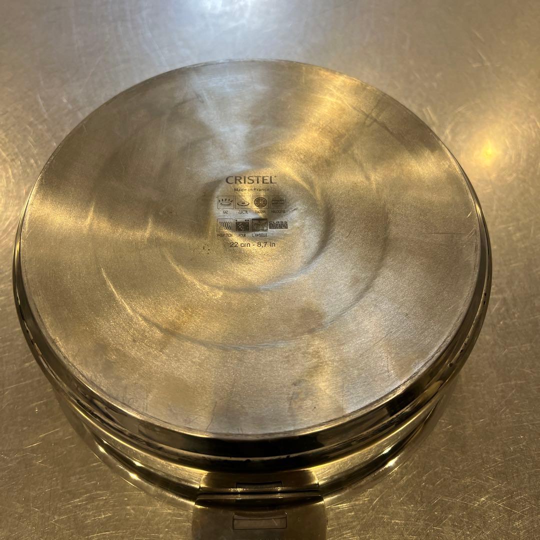 クリステル　グラフィット　22cm 浅型　浅鍋
