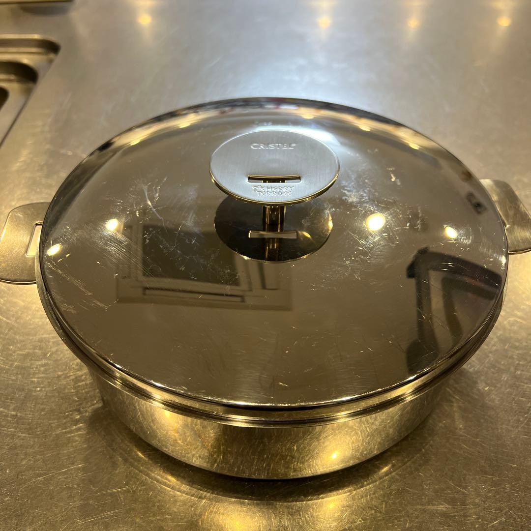 クリステル　グラフィット　22cm 浅型　浅鍋