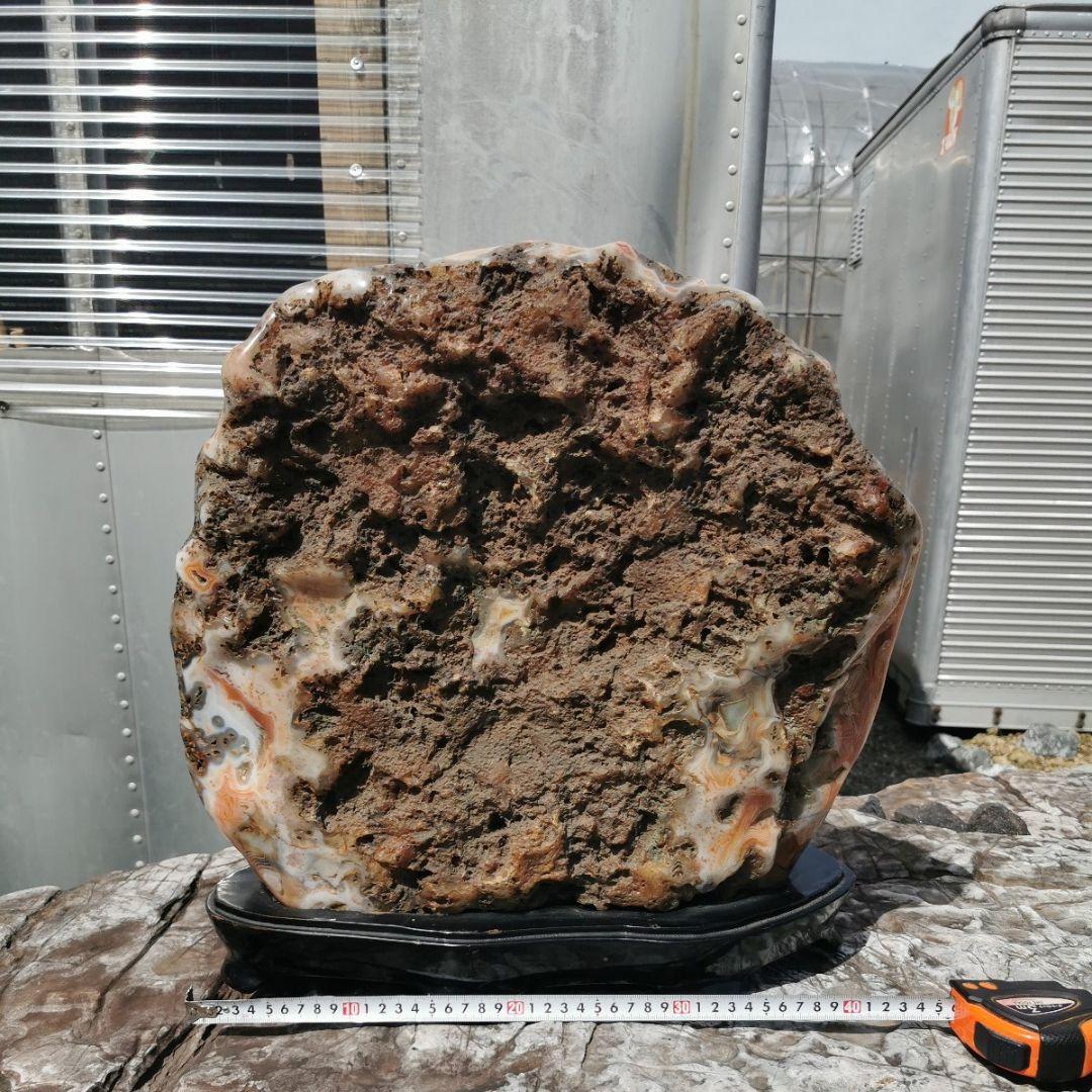ブラジル産　アゲート　31.1キロ　鑑賞石　石　置物　オブジェ　インテリア