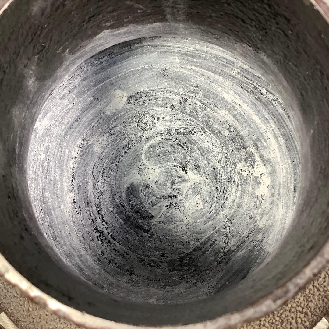 車軸釜　釜師　菊池政光　茶道具　送料無料