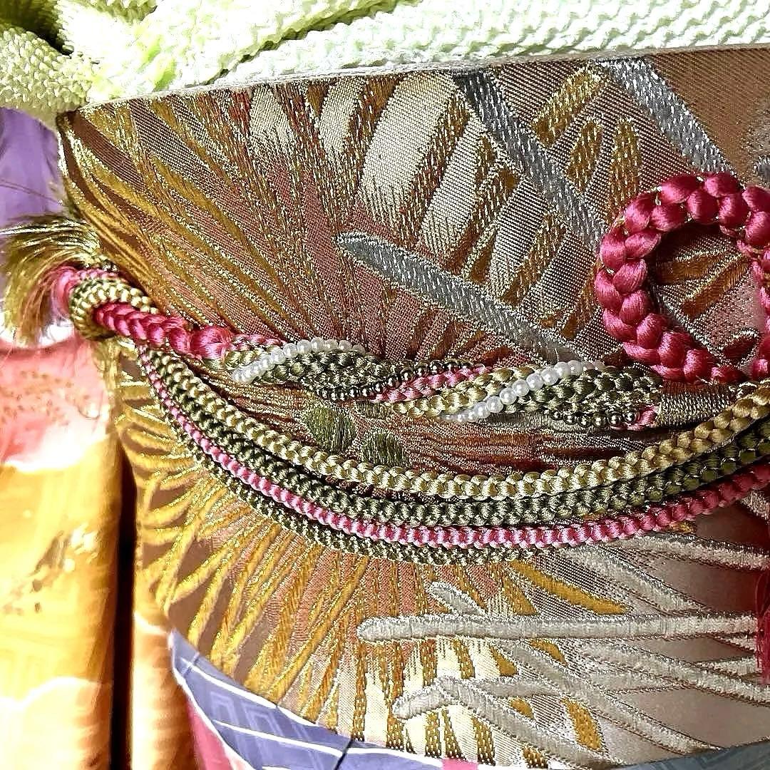 振袖フルセット　高身長　画家岩田専太郎　手描き友禅　成人式振袖　振袖　裄丈72