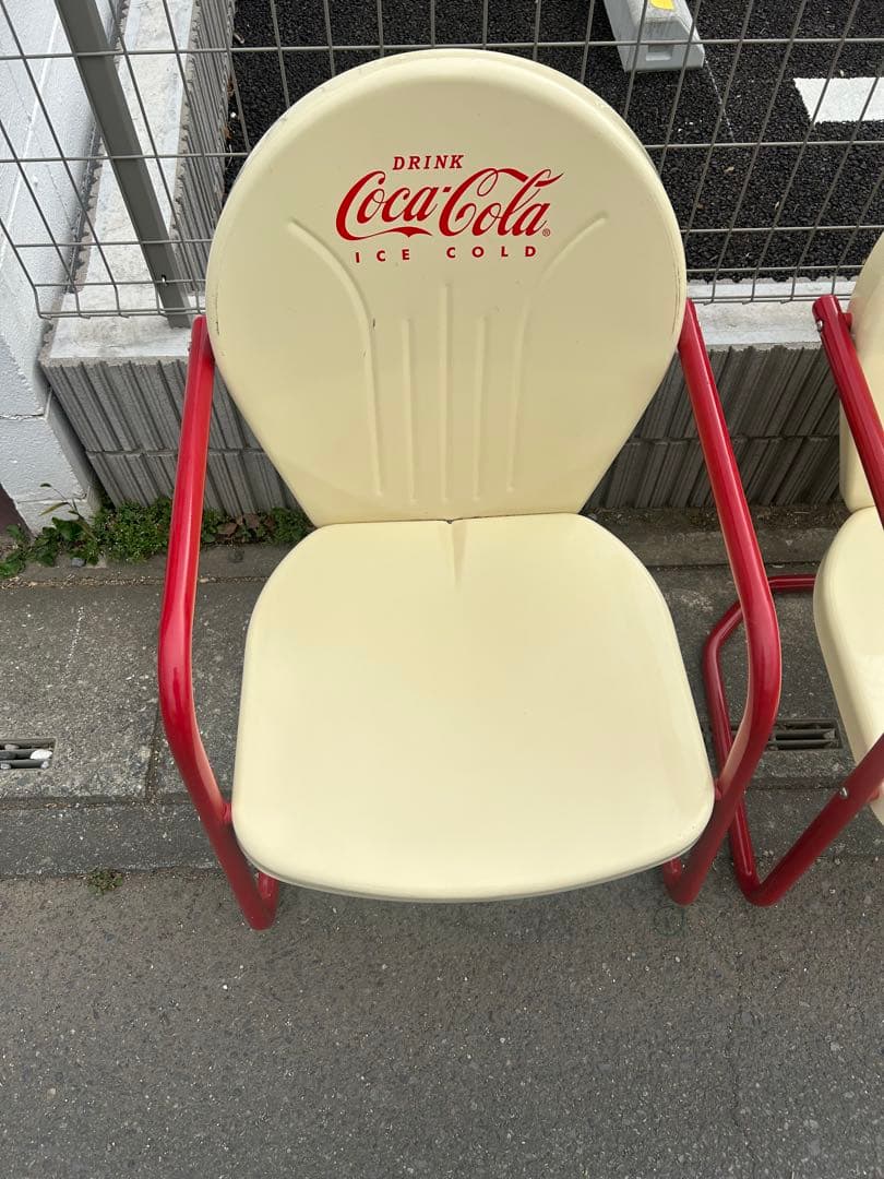 コカコーラ メタルチェア 4つ まとめ売り
