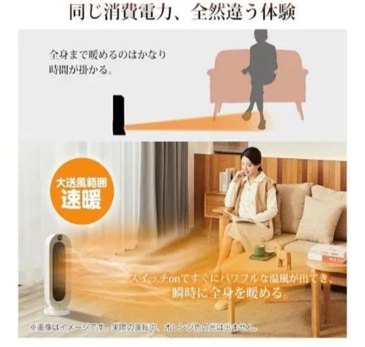 人感センサー付き　セラミックファンヒーター　未開封品