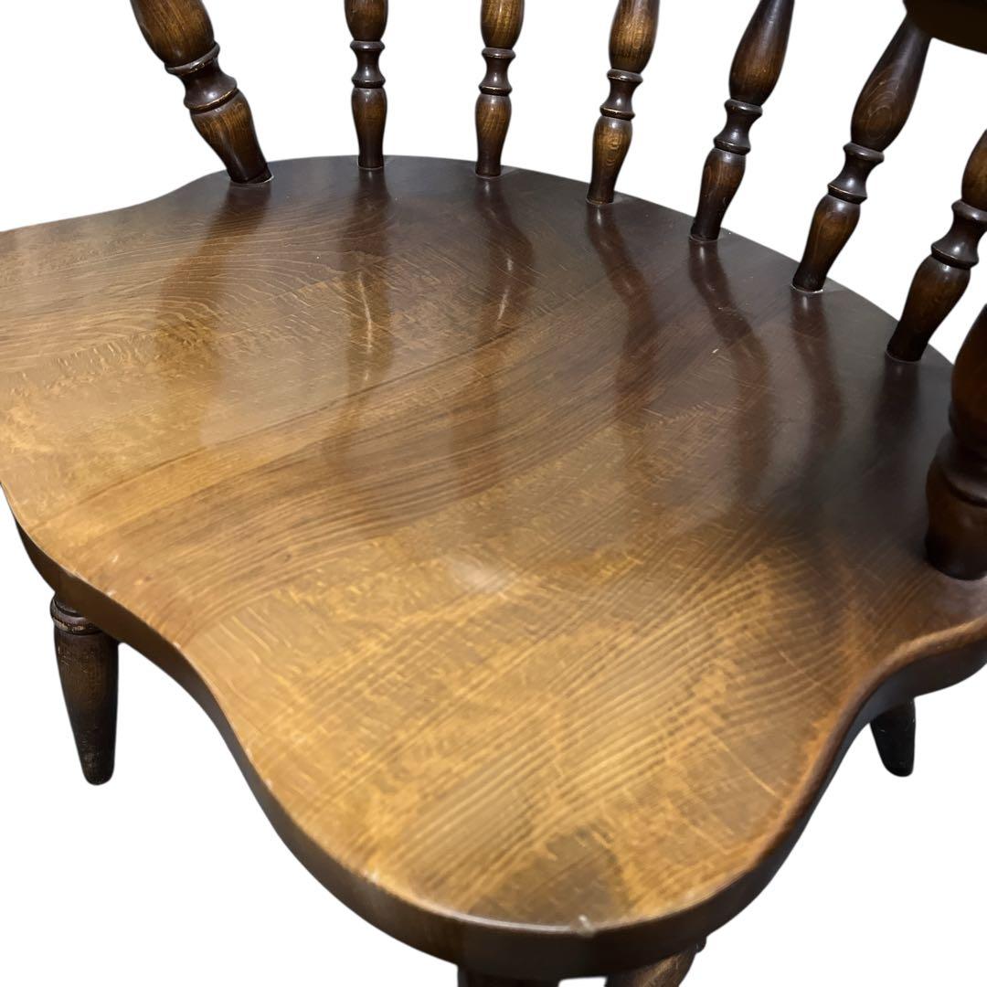 飛騨産業 ウィンザーアームチェア ダイニングチェア レトロ 椅子 キツツキ