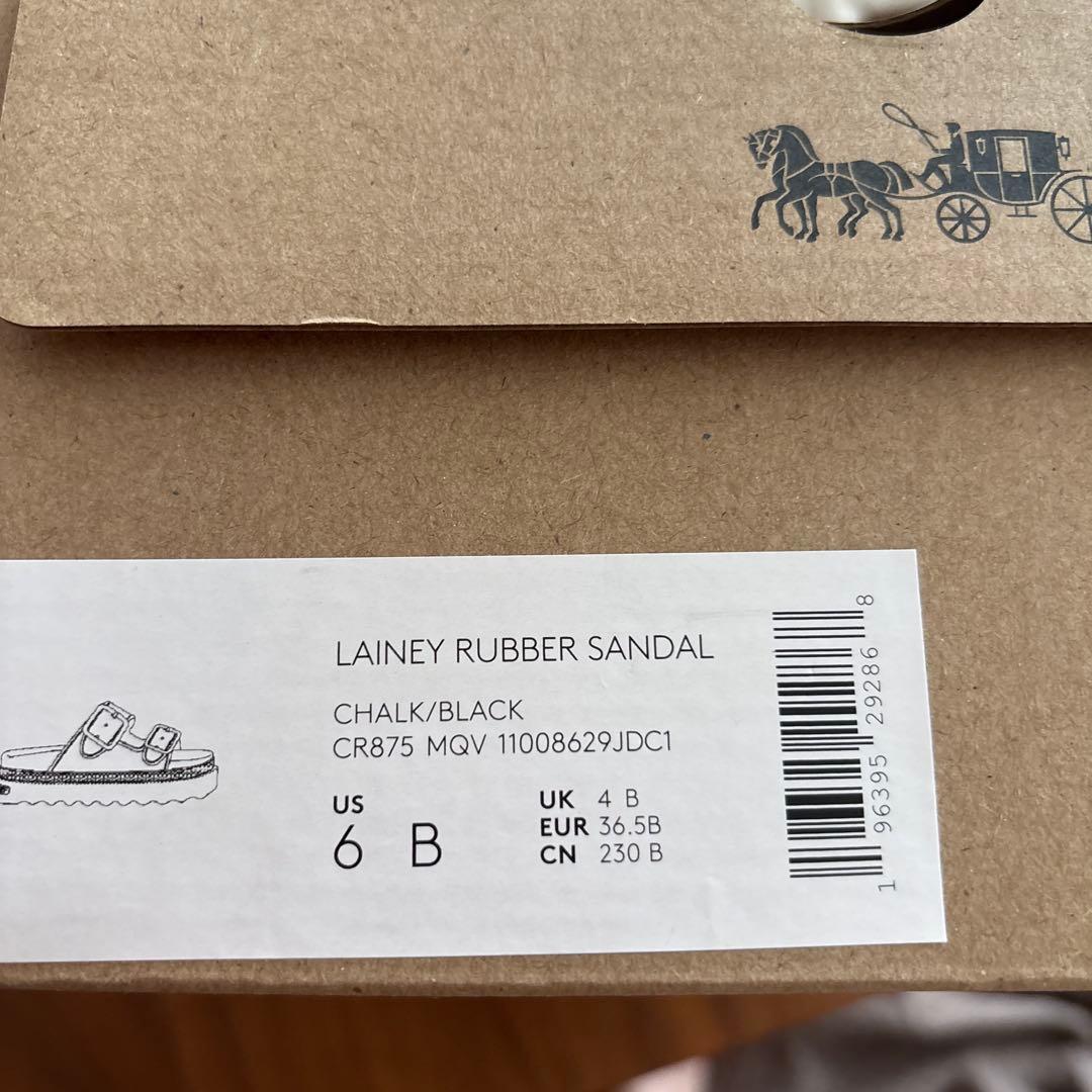 coach未使用　COACH SIGNATURE レイニーサンダル