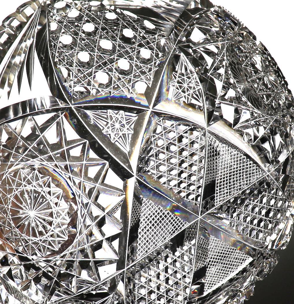 オールド・バカラ 1900年 2.1㎏23cm 大型切子鉢 ディアマン 春海商店