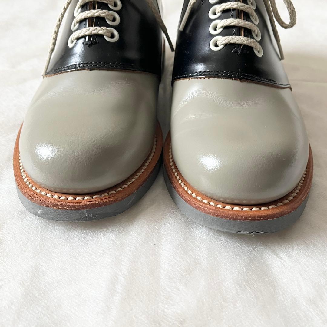 未使用級✨REGALリーガル　サドルシューズ　ブラック　グレー　レザー　2452