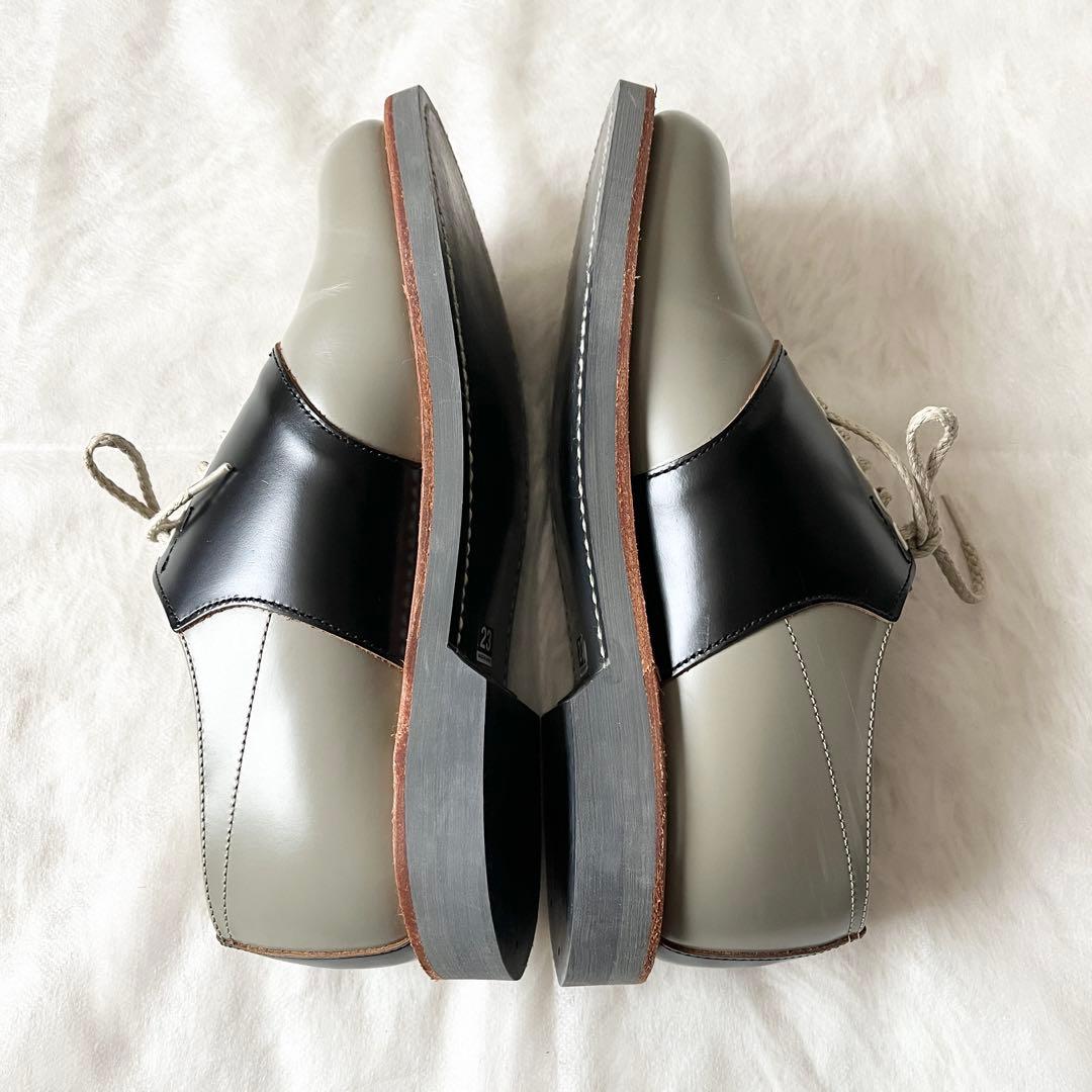 未使用級✨REGALリーガル　サドルシューズ　ブラック　グレー　レザー　2452