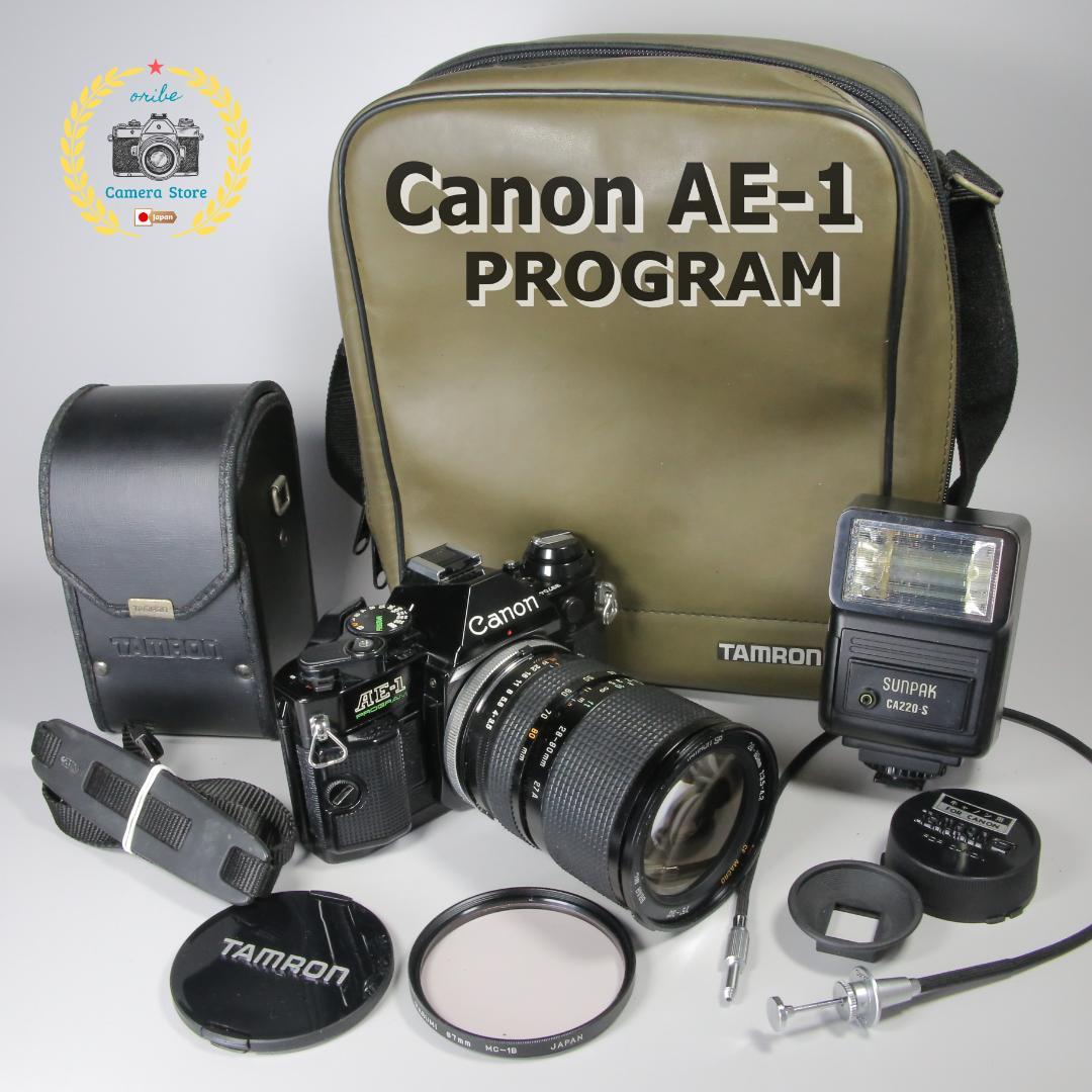 ☆美品☆完全動作 Canon AE-1プログラム　カメラバッグ付き＃180