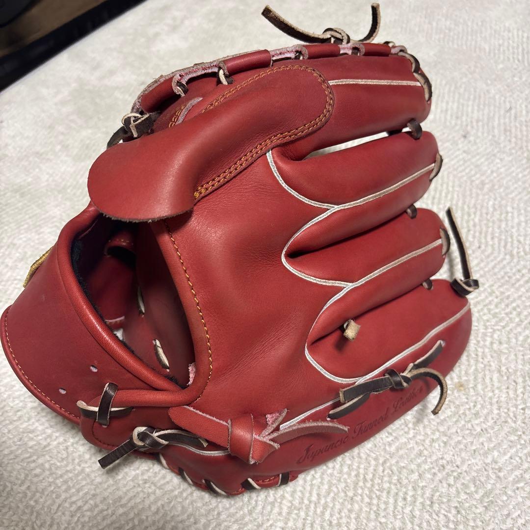 ZETT 軟式グローブ レッド