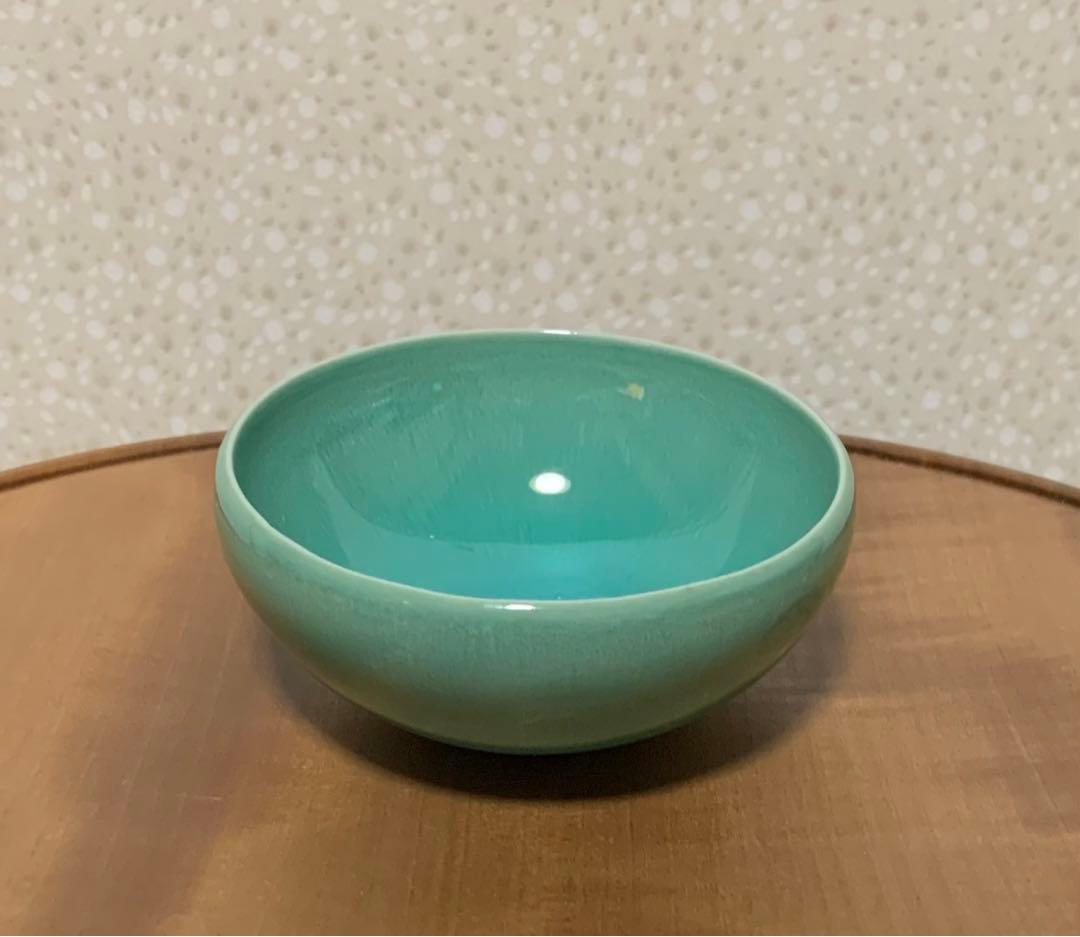 【希少作】酒器　川瀬忍 作　翠瓷盃　人気作家