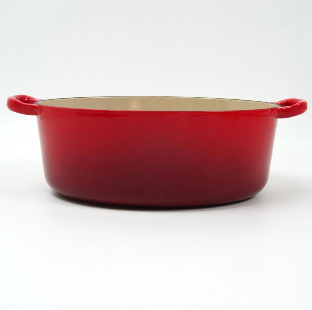 【美品】LE CREUSET　ココット オーバル チェリーレッド　27cm