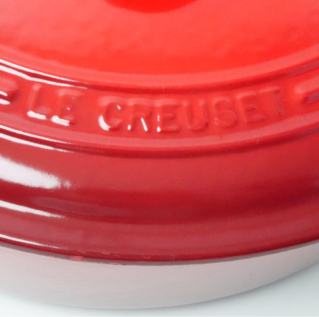 【美品】LE CREUSET　ココット オーバル チェリーレッド　27cm