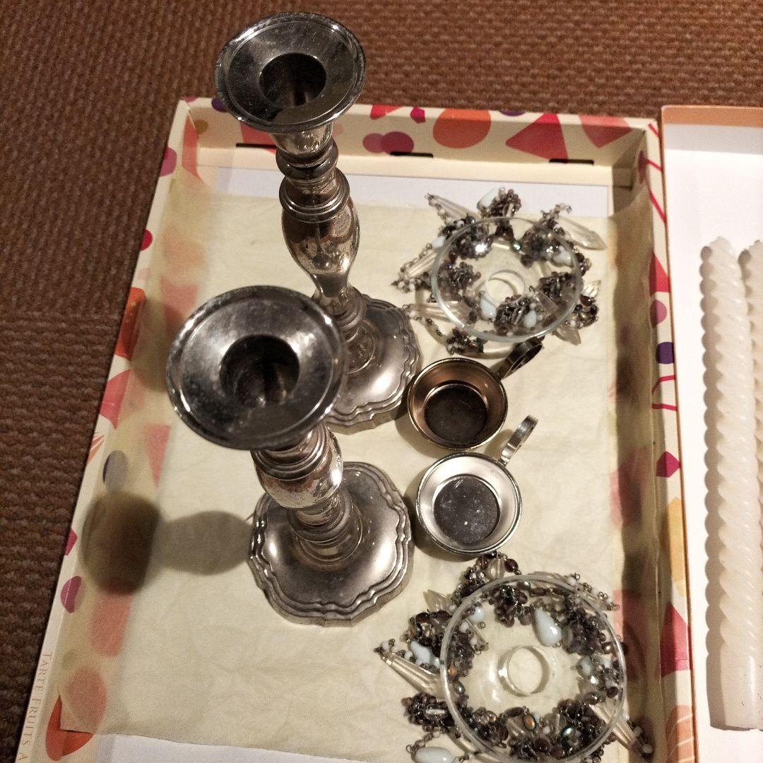 訳アリ4点セットsale♥エキゾチック燭台×2✨新品CANDLE台×2