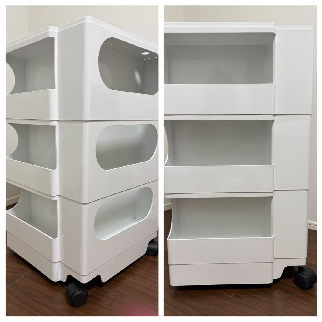 正規品 ジョエ・コロンボ　ボビーワゴン 3段5トレイ ホワイト