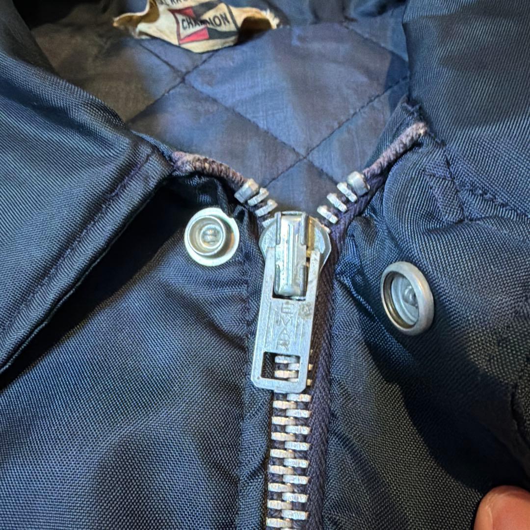 70s USA製　チャンピオンプラグ　ナイロンジャケット　ハーレー