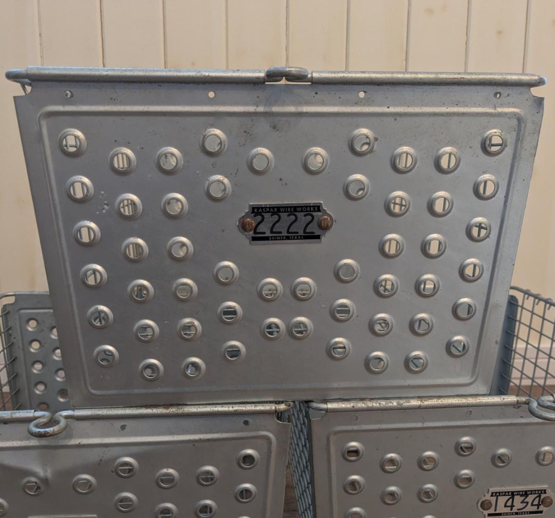 KASPAR WIRE WORKS ヴィンテージ メタルバスケット 3個セット