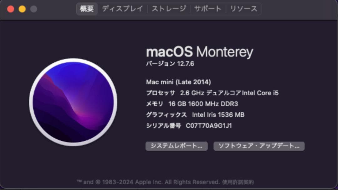 Macデスクトップ Mac mini (Late 2014) 16GB RAM HDD1TB