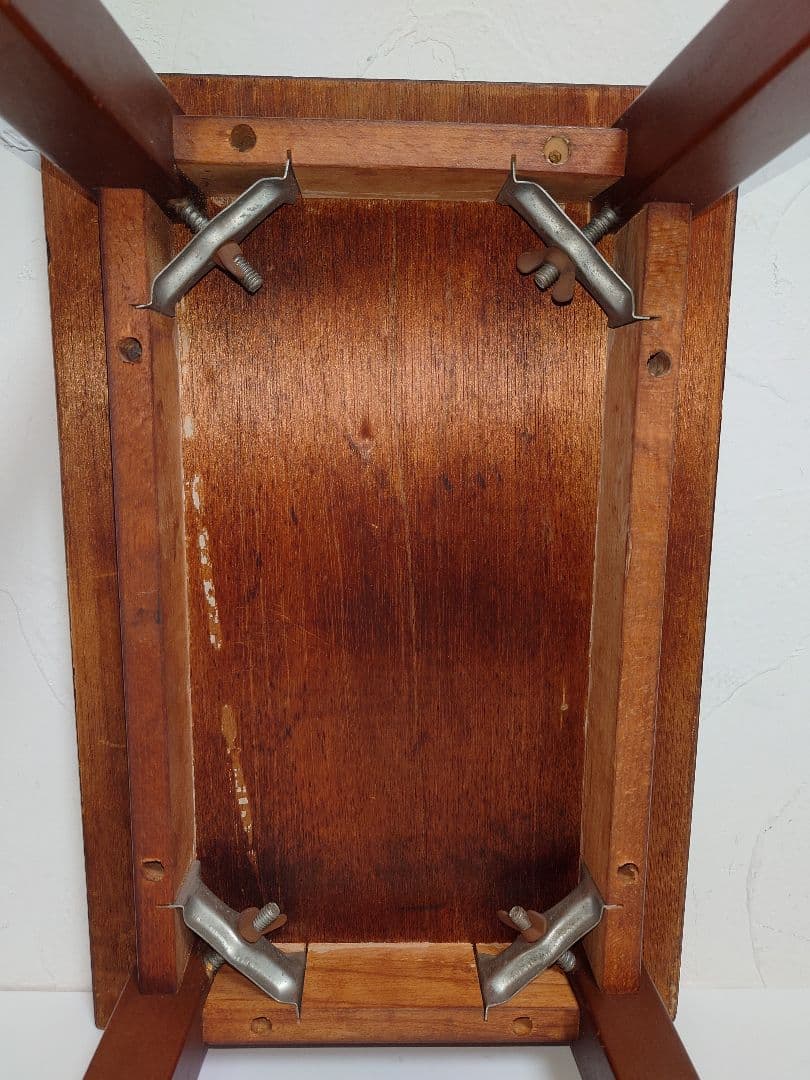 木製 テーブル サイドテーブル ミニテーブル デコラトップ 小机 昭和レトロ