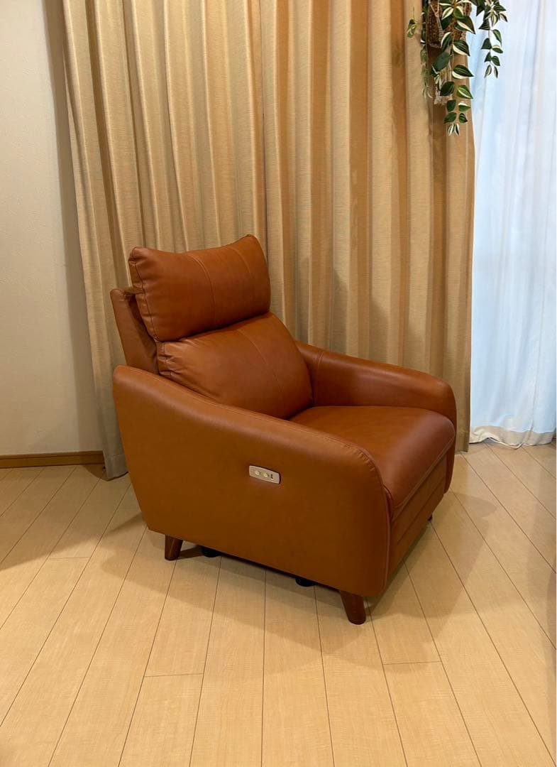 期間限定値下げ‼︎ 本革　1人掛け　電動リクライニング　ソファ　美品