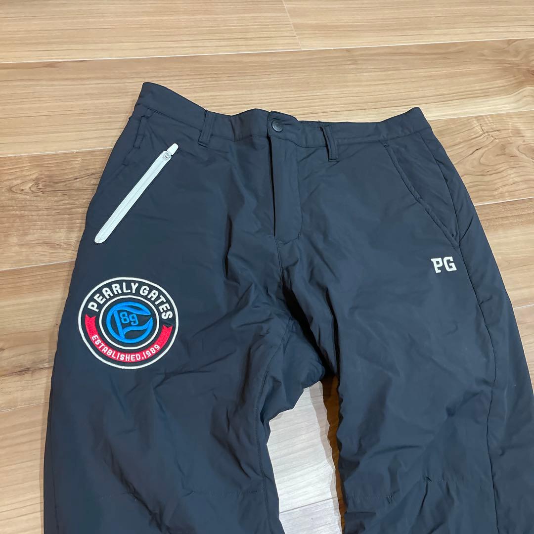 【値下交渉可能】PEARLY GATES ブラックダウンパンツ