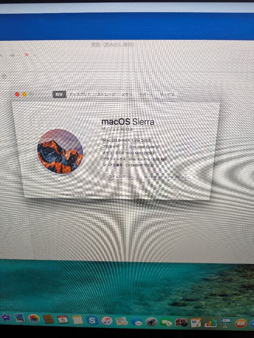 Macデスクトップ Apple iMac(21.5-inch Late 2013) 8GB