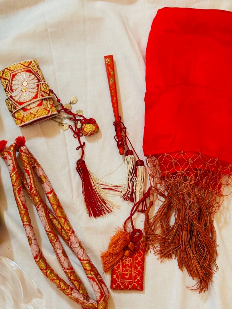 七五三用 赤色 着物 セット