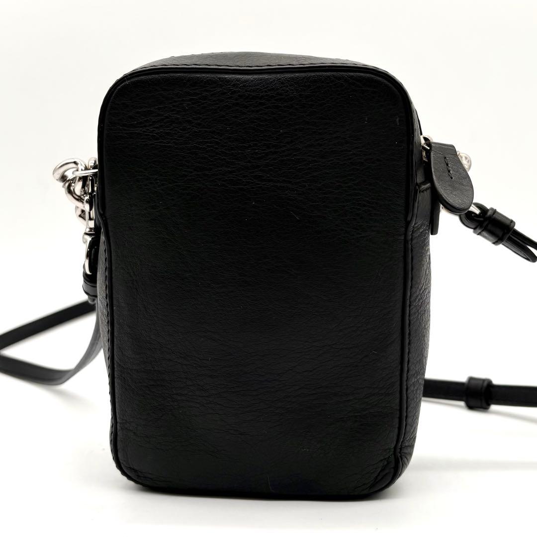 美品✨J&M DAVIDSON ペブル ミニ ショルダーバッグ レザー ブラック