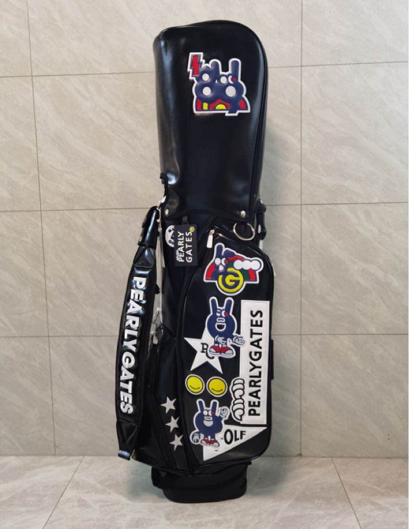 PEARLY GATES 黒 キャディバッグ ゴルフバッグ スタンドバッグ