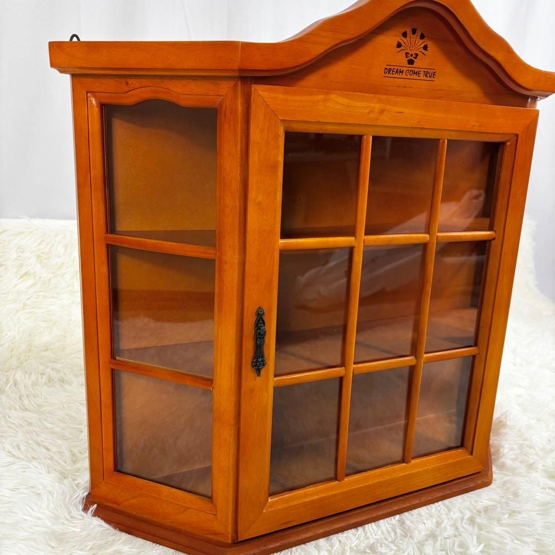 『送料無料』木製キャビネット カントリー調　コレクションケース マルト